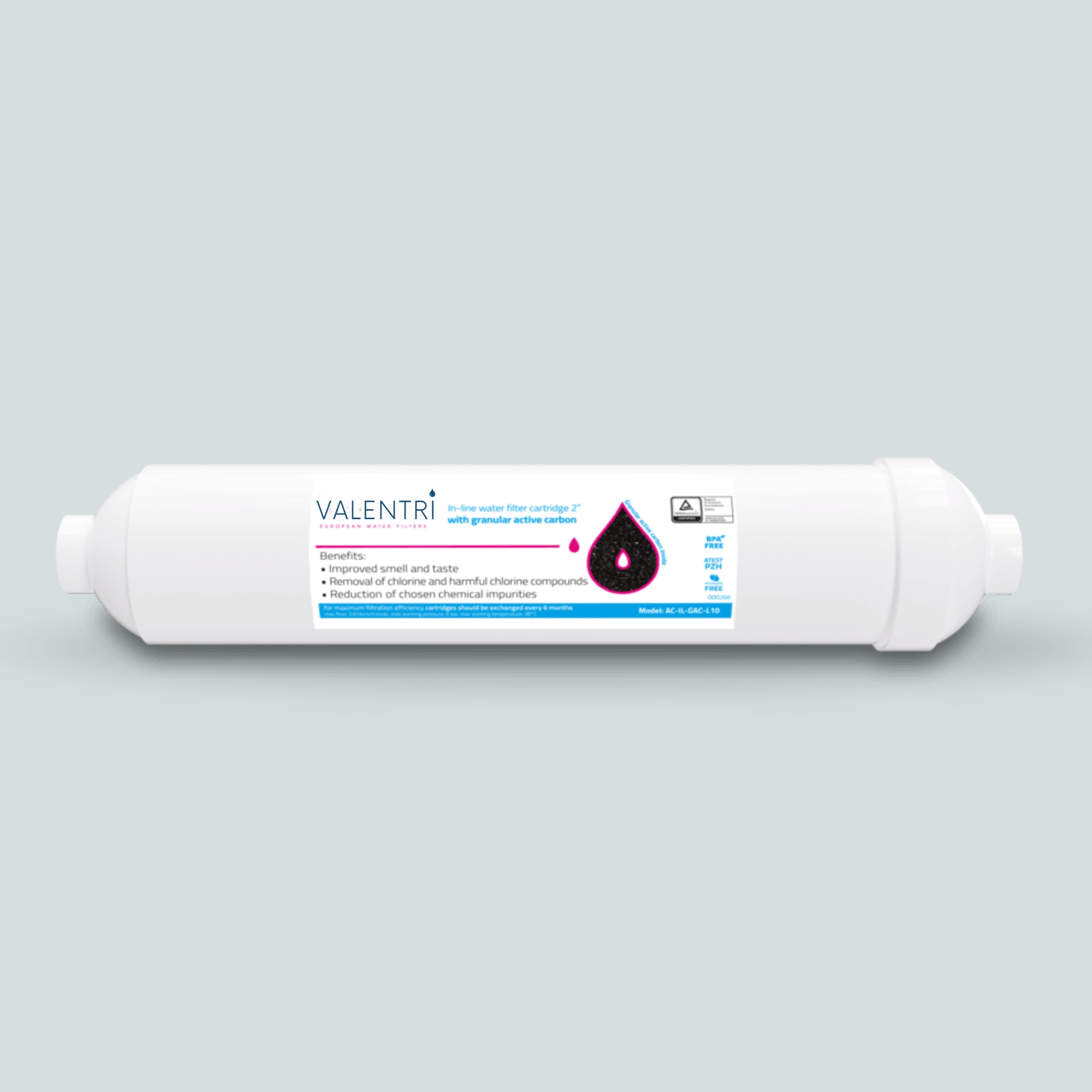 Cartucho de Carvão Ativado/ QC