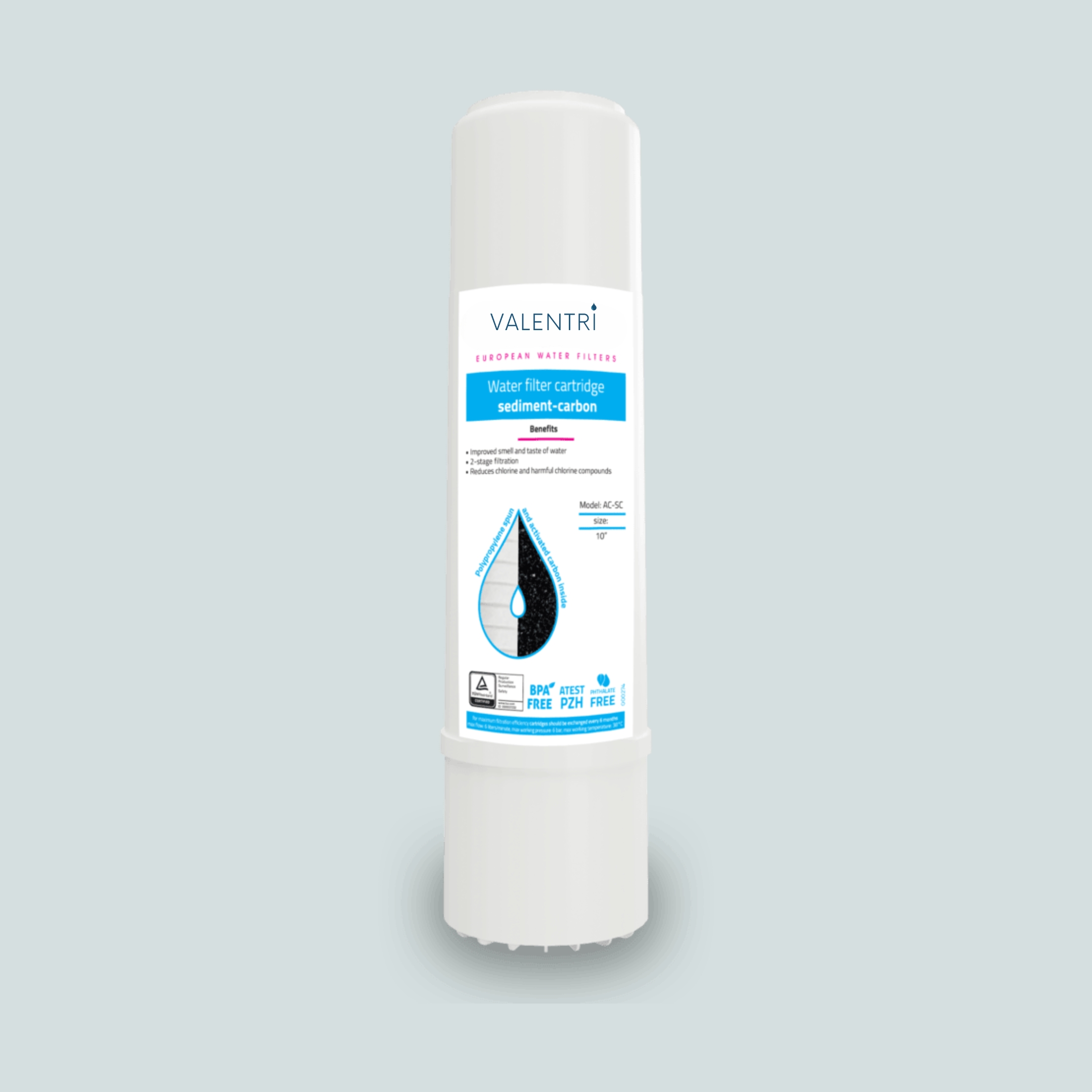 Filtro Cartucho de Sedimentos com Carvão